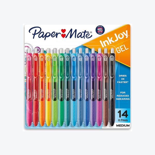 product-2023-03-19T203150.200.png Paper Mate Gel Pens InkJoy Pens, Medium Point, Assorted, 14 Count - Image 1